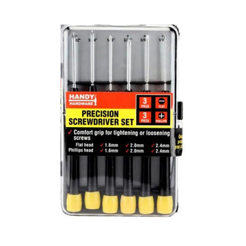 Handy Hardware Screwdriver Set with Case - 6 Piece